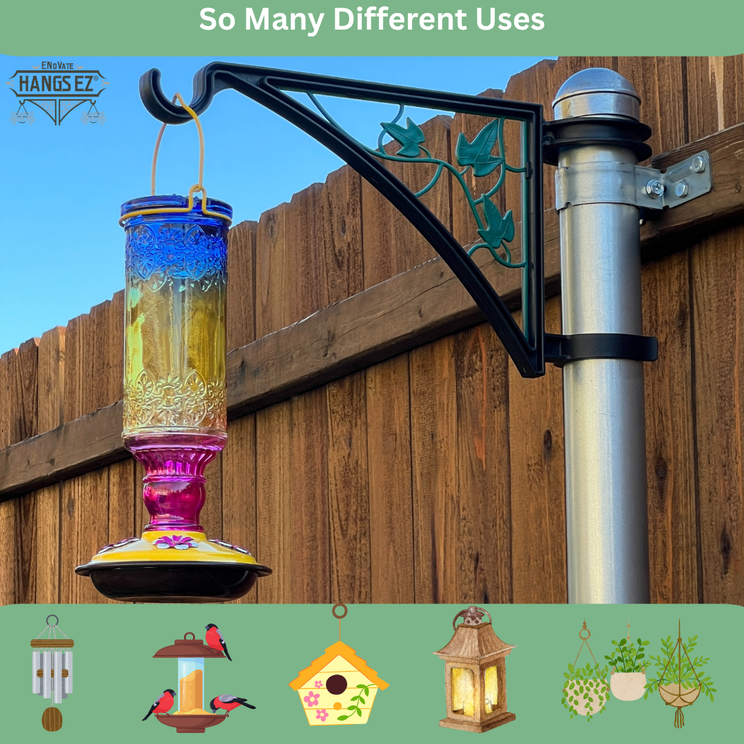 ENoVate Hangs EZ Fence Post Hanger - Ivy Insert