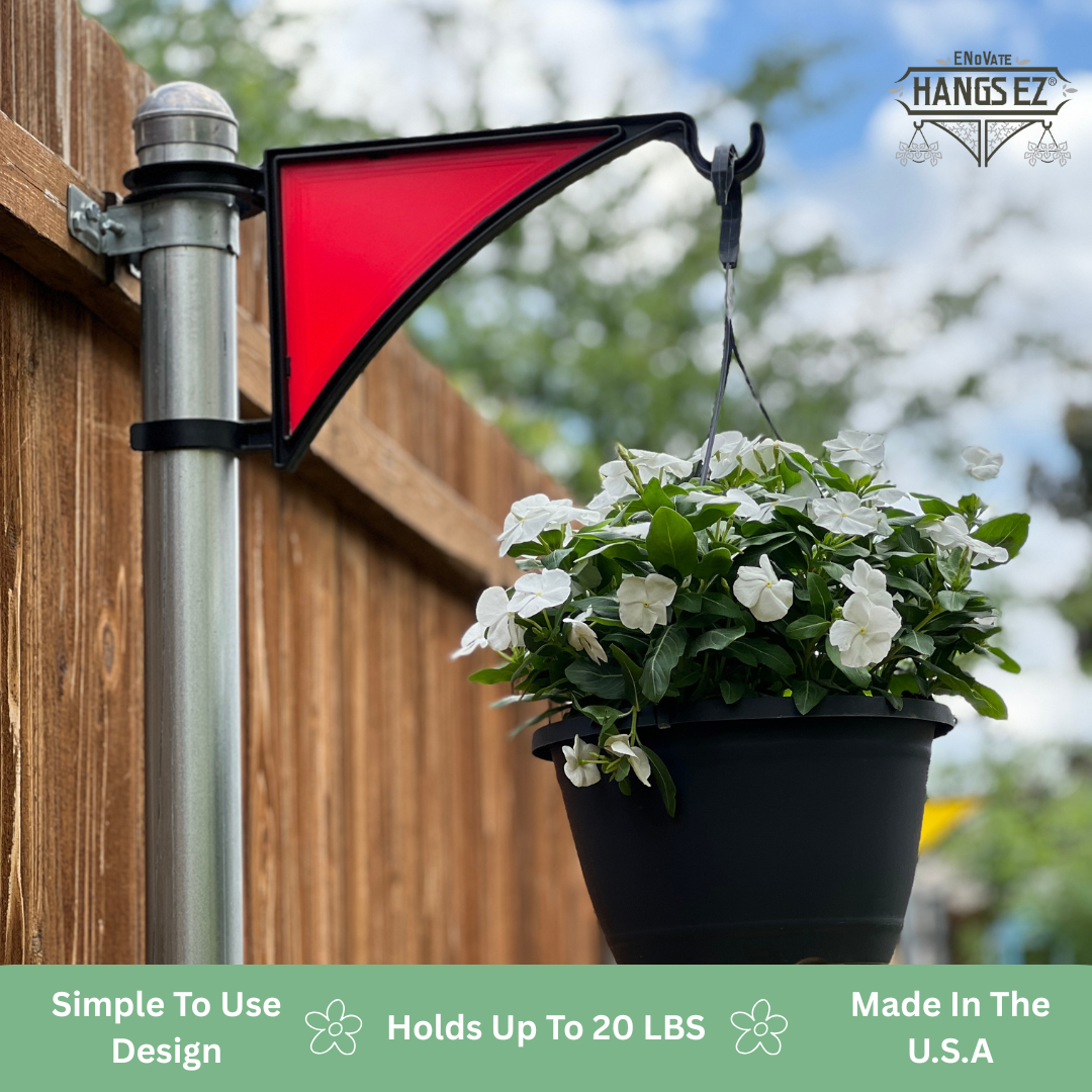 ENoVate Hangs EZ Fence Post Hanger - Solid Insert