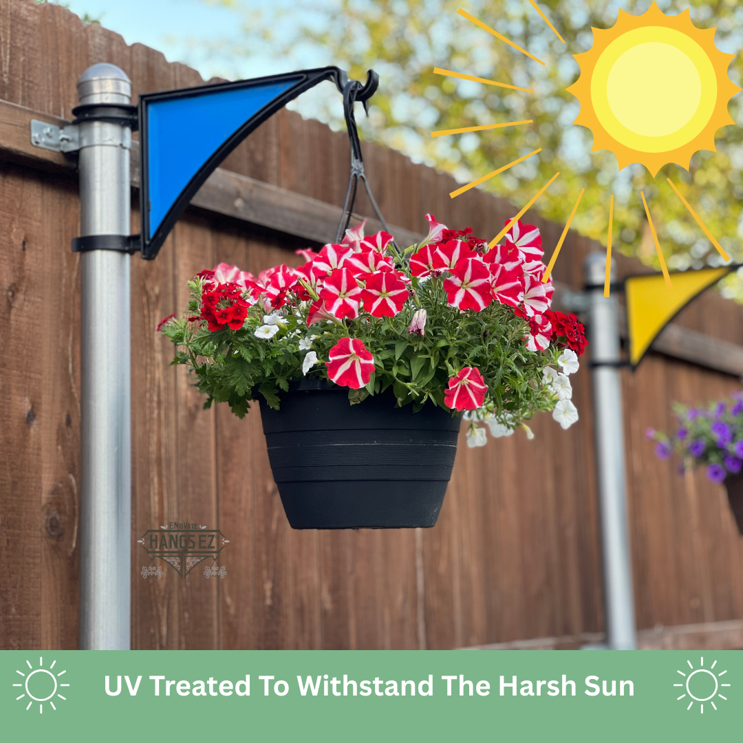 plant hanger for 4x4 post ENoVate Hangs EZ Fence Post Hanger